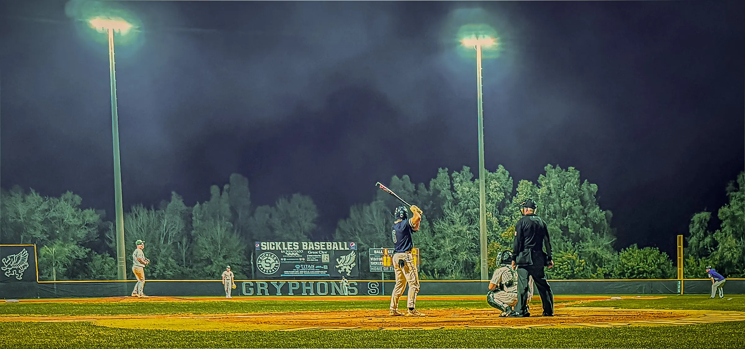 Sickles High School Gryphons β game action